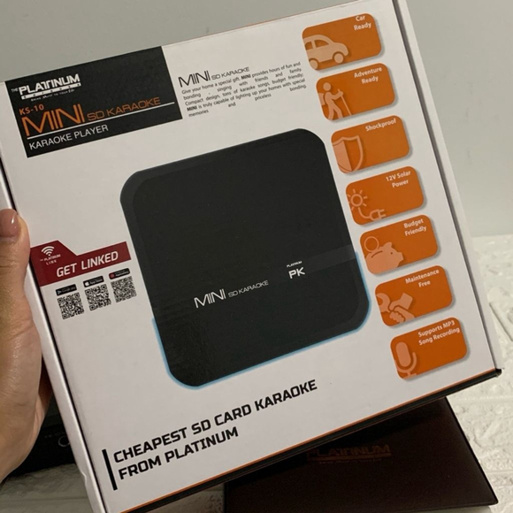 EUC Expandable Platinum KS10 Mini SD Karaoke Machine | Support Recording - Picture 2 of 8
